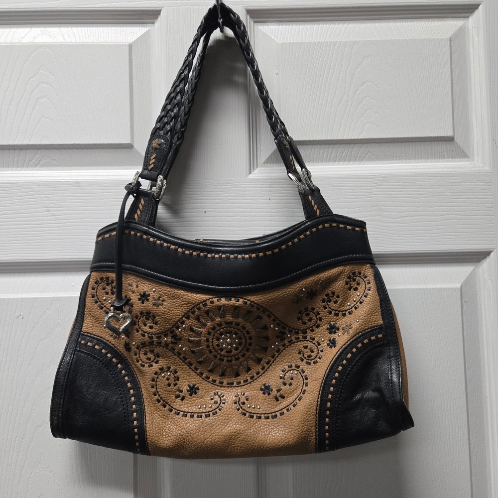 Brighton Montana Montreal Sundial D575724 Discontinued Leather Shoulder Bag